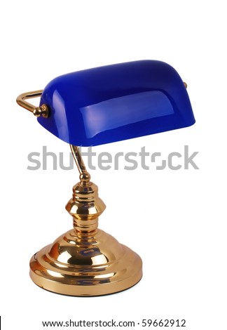 Bankers Lamp on Stock Photo   A Classic Bankers Lamp Isolated On A White Background