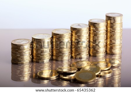 Group of coins business money