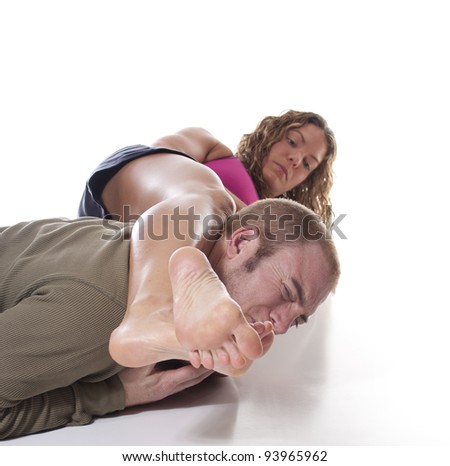 Sexy Females on Stock Photo Mma Female Fighter Controlling Her Opponent With A Judo