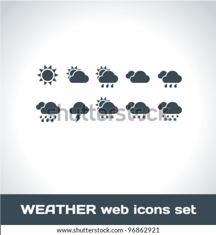 Weather Web Icons Set