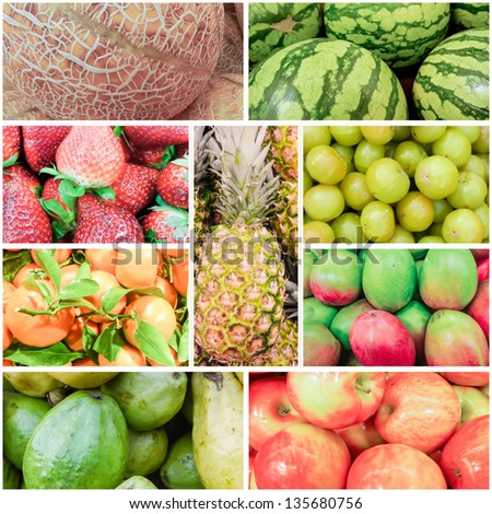 Summer Fruits and Vegetable Rainbow