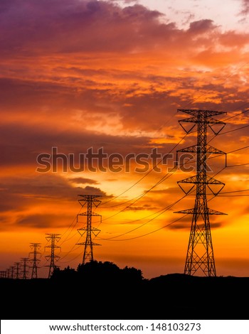 Electric Power Lines and High power transmission line. Smart Grid