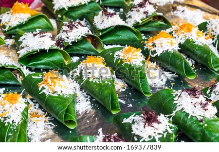 India Colorful lifestyle. Prepared and decorated Betel leaves (Piper Betle). Betel leaves are mixed with ground nuts and optionally tobacco. Also called Paan, popular across India as mouth freshener