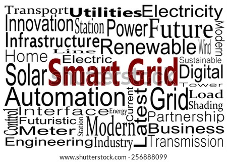 smart grid word cloud