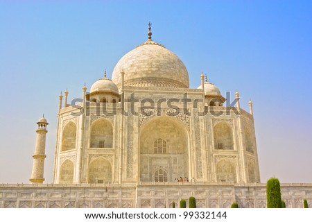 TAJ MAHAL is one of the seven wonders of world. It is in Agra, Uttar Pradesh, India