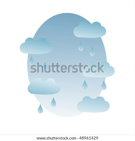 sky with clouds and rain