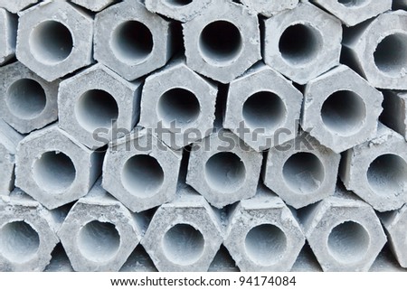 The Pile of Hexagon Concrete Foundation Piles