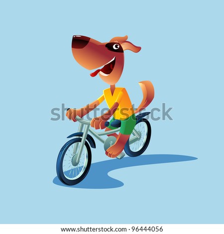 dog on bike
