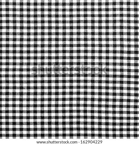Black-and-white checkered cloth as background
