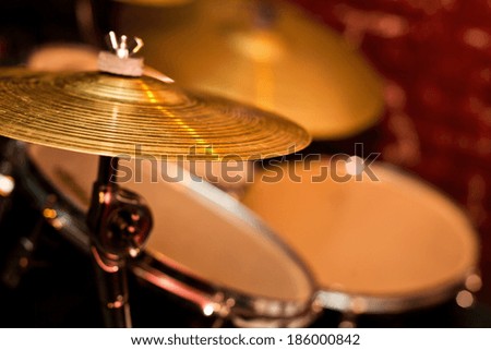Fragment drumset closeup Fragment drumset closeup