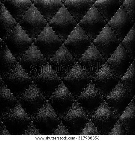 Black quilted leather in the background