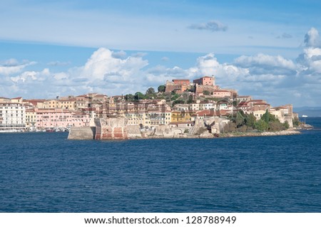 seen by the sea of ancient Portoferraio- Isle of Elba, tuscany, Italy