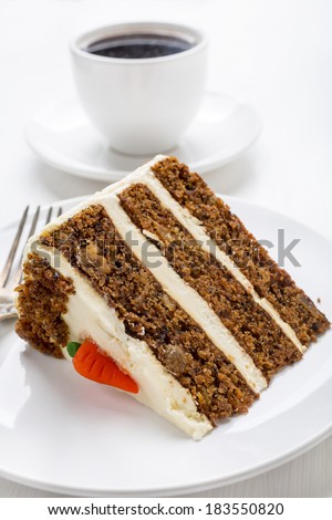 Delicious Dessert- a Piece of Carrot Cake