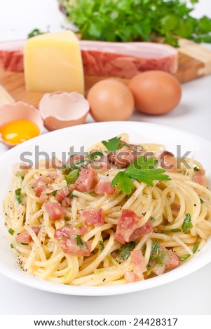 serving of spaghetti