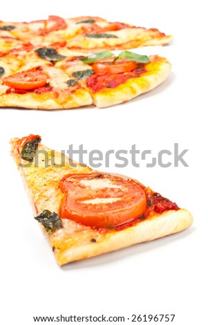 pizza slice clipart. of pizza margharita slice