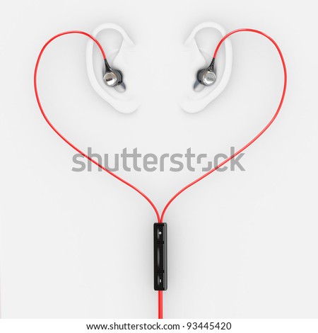 heart earphones