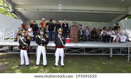 NEW YORK CITY - MAY 26 2014: The 146th annual King\'s County Memorial Day Parade, one of the nation\'s oldest, honored fallen & living veterans in the streets of Bay Ridge, Brooklyn.