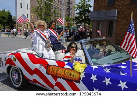 NEW YORK CITY - MAY 26 2014: The 146th annual King's County Memorial Day Parade, one of the nation's oldest, honored fallen & living veterans in the streets of Bay Ridge, Brooklyn.