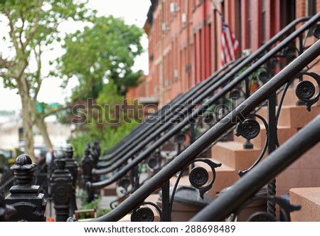 Brownstone Brooklyn series/exteriors of classic homes in Windsor Terrace neighborhood of Brooklyn
