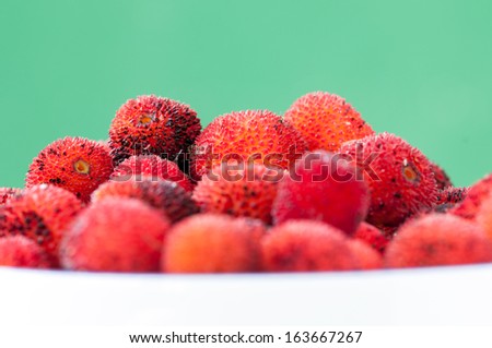 Fruits of strawberry tree