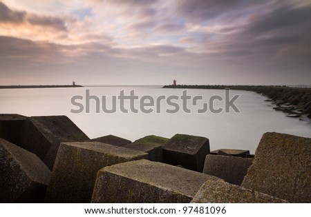 Concrete Block Pier