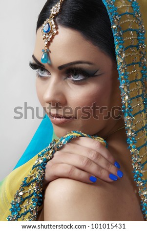 Indian Blue Dress