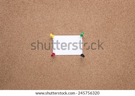 plain cork pin board