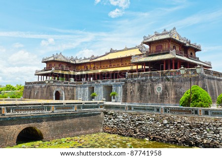 Citadel on the Northern bank of the Perfume River. Hue