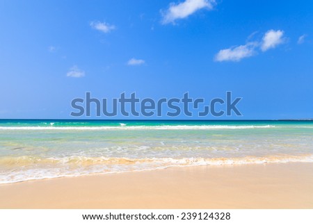 Beautiful view on beach and ocean, Boavista, Cape Verde - Cabo Verde