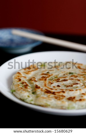 Tradition Chinese Pancake with Green Onion