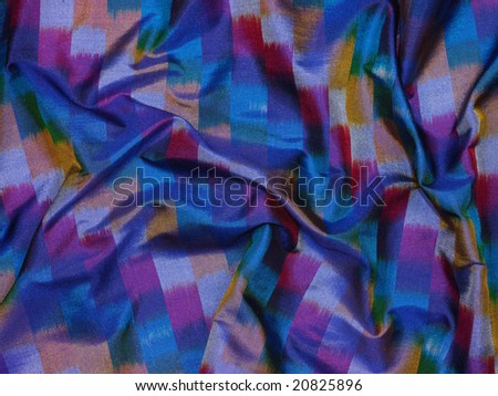 Multi color blue with checks background