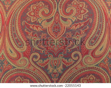 Red designed background cloth
