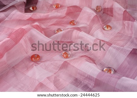 Pink checks background cloth