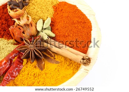 spice powders with other ingredients