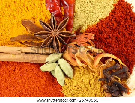Red spice with other flavoring  food ingredient