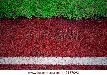 texture of running track cover with rubber