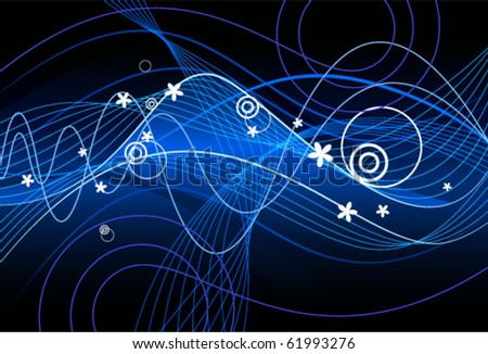 blue background design. stock vector : Blue background with white lines and design elements