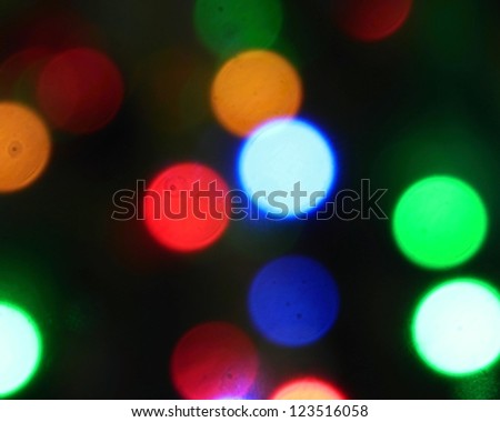 abstract background with bokeh lights for festive Christmas