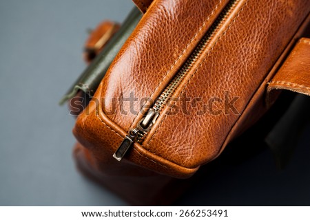 Leather bag background