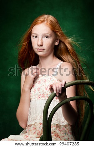 girl with orange hair