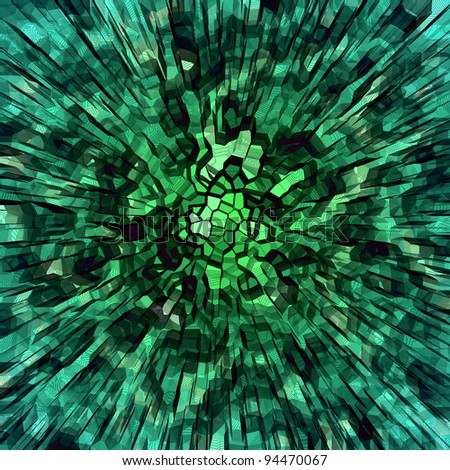 abstract image of green/Green explosion