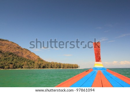 Travel with local boat at Lipe Island