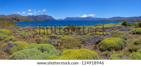 Lake Huechulafquen, National park Lanin, San Martin de los Andes, province NeuquÃ?Â©n, Patagonia, Argentina