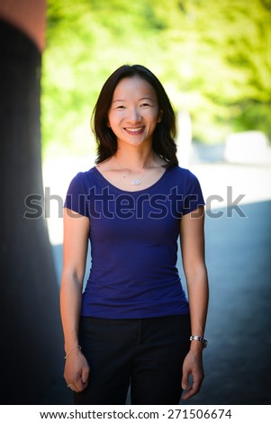 Asian Woman Corporate Portrait (Outdoor)