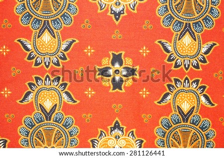 Beautiful batik texture that become traditional clothes