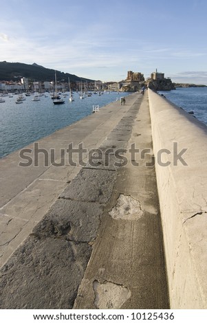 deep image of a walk by the sea in cantabria, spain