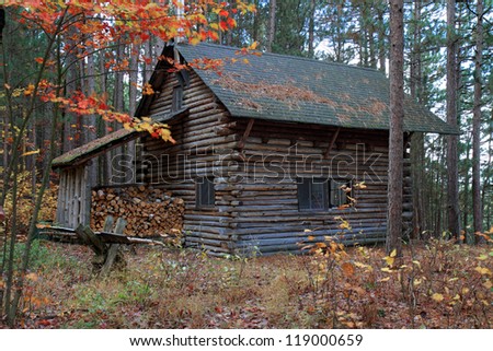 Log Cabin in the Woods