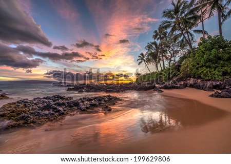 Hawaiian sunset wonder