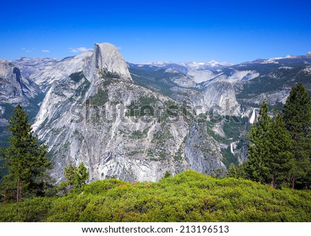 Half Dome seen from Glacier Point, Yosemite National Park, USA
