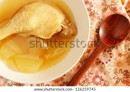 Duck and winter melon soup - chinese food